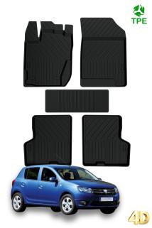 Dacia Sandero 2004-2013 arası Uyumlu Havuzlu Oto Paspas Seti