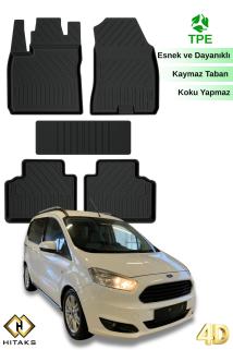 Ford Courier 2014-2023 Uyumlu Araca Özel Havuzlu Oto Paspas