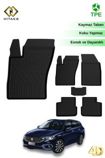 Fiat Egea HB 2016+ Uyumlu Paspas Araca Özel 4D Havuzlu Oto Paspas