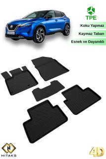 Nissan Qashqai Paspas 2021 Sonrası Uyumlu 4D Havuzlu Paspas