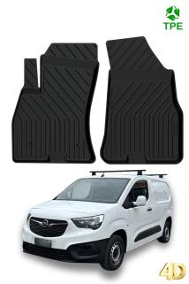 Opel Combo Panelvan 2010-2018 Arası ile Uyumlu 4D Havuzlu Oto Paspas Ön iki Parça