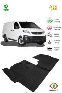 Peugeot Expert Traveller Araca Özel Paspas 2018 Sonrası Uyumlu 4D Havuzlu Oto Paspas Ön 2’li