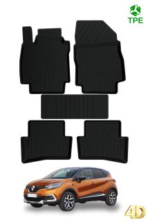 Renault Captur 4D Paspas Siyah Araca Özel Oto Paspas 2013-2019 
