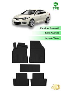 Renault Fluence 2012+ Uyumlu Araca Özel 4D Havuzlu Oto Paspas