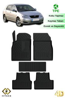 Toyota Corolla HB 2001-2006 Siyah 4d Havuzlu Paspas Araca Özel Oto Paspas