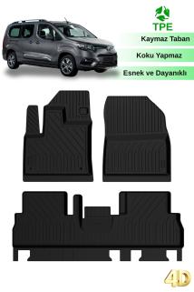 Toyota Proace City 2019+ İle Uyumlu Araca Özel 4D Havuzlu Oto Paspas 
