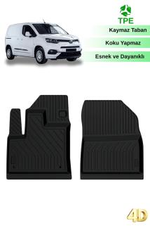 Toyota Proace City Panelvan 2019+ İle Uyumlu 4D Havuzlu Oto Paspas Takımı Ön İki Parça