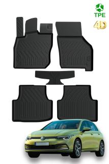 Volkswagen Golf 8 Araca Özel Üretim 4D Havuzlu Oto Paspas 2020-2021-2022-2023-2024-2025-2026