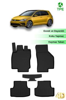 Volkswagen Golf 7 Paspas 4D Havuzlu 2012 2020 Arası Uyumlu Kauçuk Oto Paspas