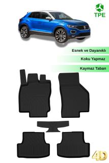 Volkswagen T-ROC 2017 Sonrası Araca Özel Havuzlu Paspas