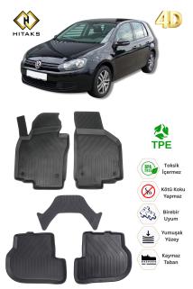 VW Golf 6 Uyumlu Araca Özel Paspas Havuzlu Oto Paspas 2009 - 2013