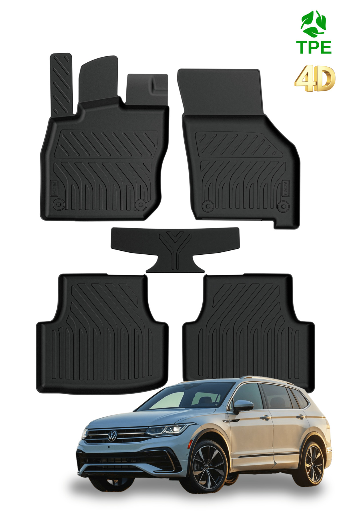 Hitaks Volkswagen Tiguan Paspas 2008 2016 Arası 4D Havuzlu Oto Paspas